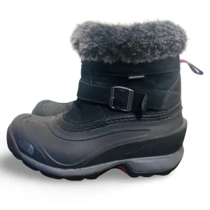 The North Face Snow Boots Women Faux Leather Warm Size 6