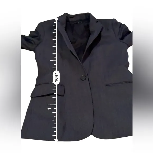 Theory Wool Blend Blazer &amp; Dress Pants Set Sz 6 Black White Gray