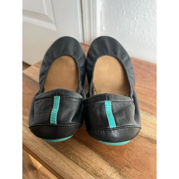 Tieks by Gavrieli Black size 7 Leather Flats Balletcore Fairy Career Business