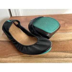 Tieks by Gavrieli Black size 7 Leather Flats Balletcore Fairy Career Business