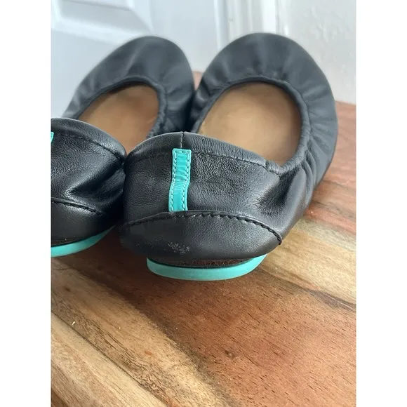 Tieks by Gavrieli Black size 7 Leather Flats Balletcore Fairy Career Business