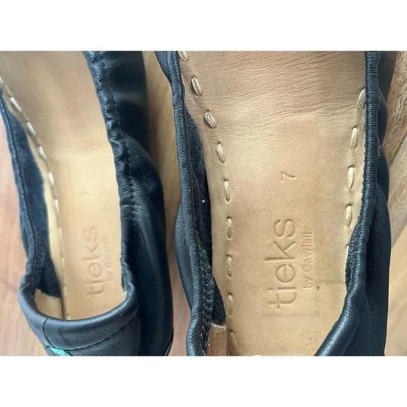 Tieks by Gavrieli Black size 7 Leather Flats Balletcore Fairy Career Business