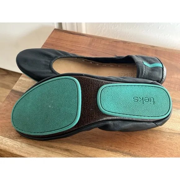 Tieks by Gavrieli Black size 7 Leather Flats Balletcore Fairy Career Business
