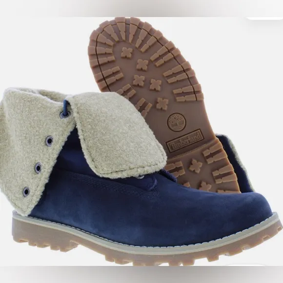 Timberland  6” Authentic Roll Top Medium Blue Nubuck Boots