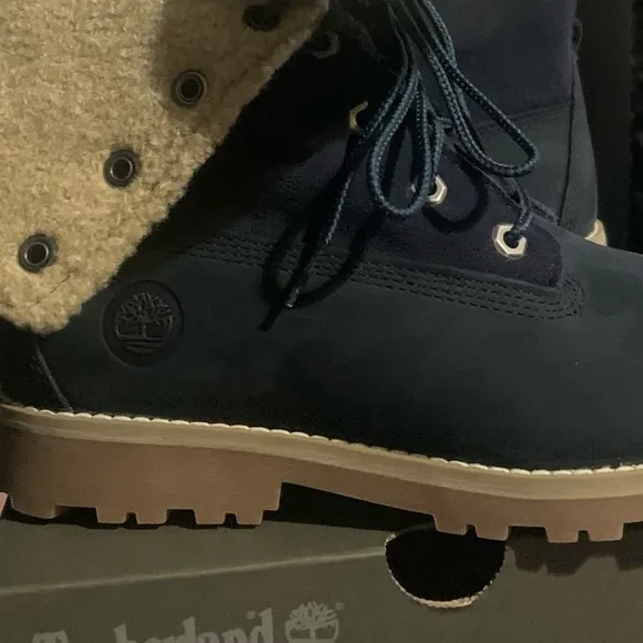Timberland  6” Authentic Roll Top Medium Blue Nubuck Boots