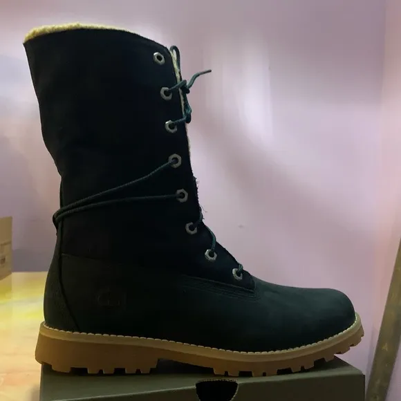 Timberland  6” Authentic Roll Top Medium Blue Nubuck Boots