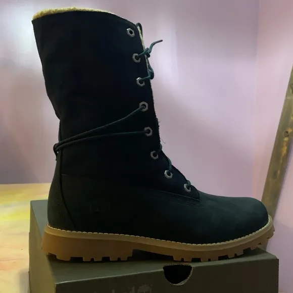 Timberland  6” Authentic Roll Top Medium Blue Nubuck Boots
