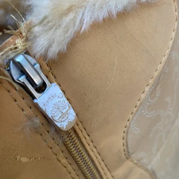 Timberland Boots - Girls Nordic Groove Wheat Winter Leather Tall Boots Size J7