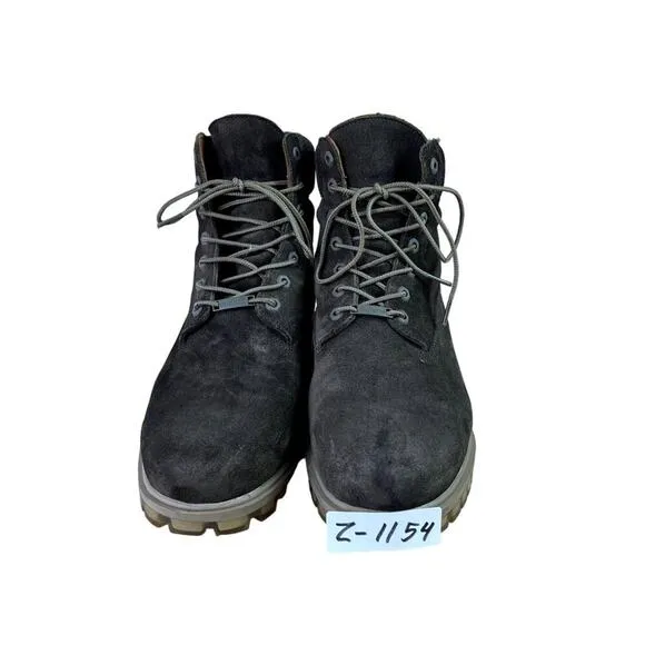 Timberland Boots Men's Size 12 Green Suede Autumn Leaf Waterproof Work Hiking