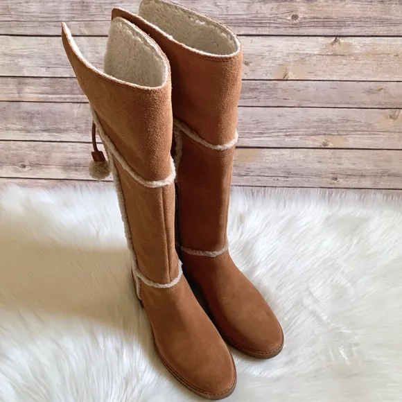 Timberland Brinda Medium Brown Suede Tall Boots