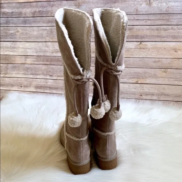 Timberland Brinda Taupe Suede Tall Boots