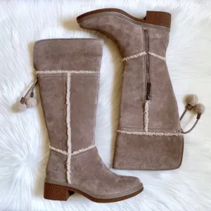 Timberland Brinda Taupe Suede Tall Boots