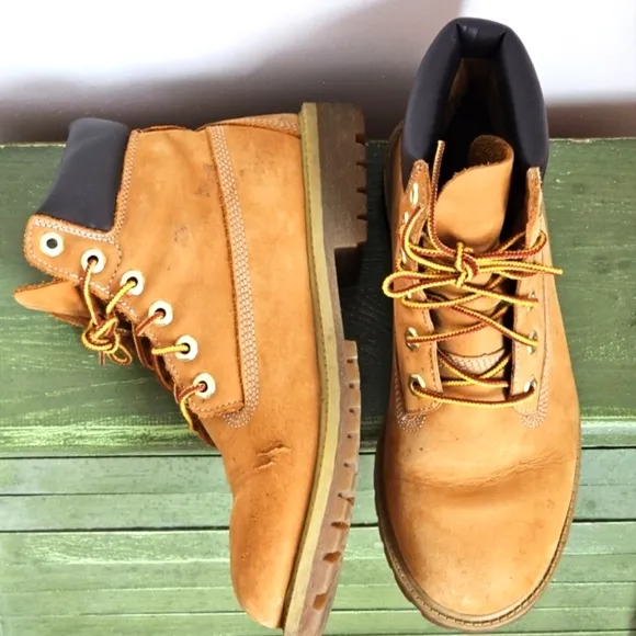 Timberland Brown Leather Lace Up Waterproof Working Hiking Boots Men’s Size 6