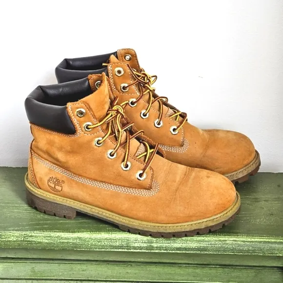 Timberland Brown Leather Lace Up Waterproof Working Hiking Boots Men’s Size 6
