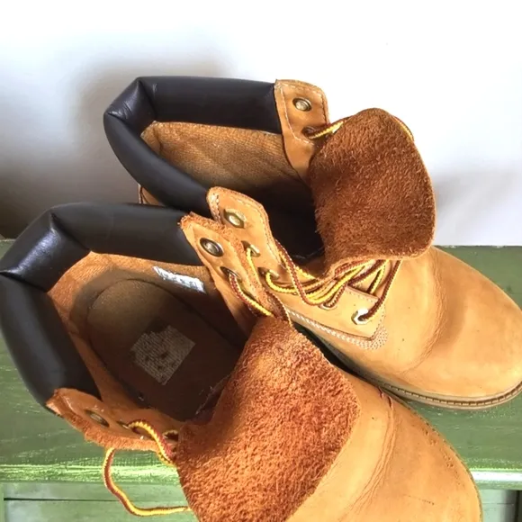 Timberland Brown Leather Lace Up Waterproof Working Hiking Boots Men’s Size 6
