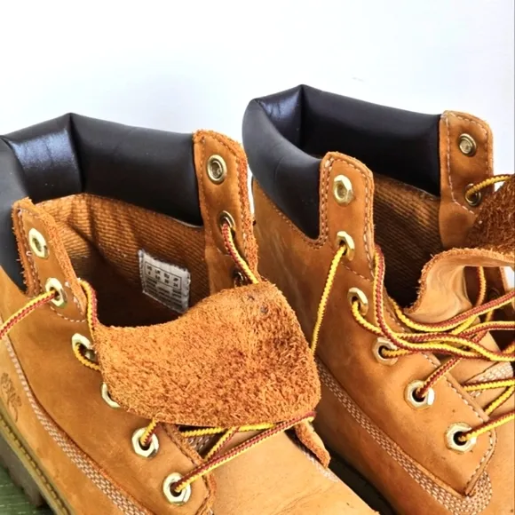 Timberland Brown Leather Lace Up Waterproof Working Hiking Boots Men’s Size 6