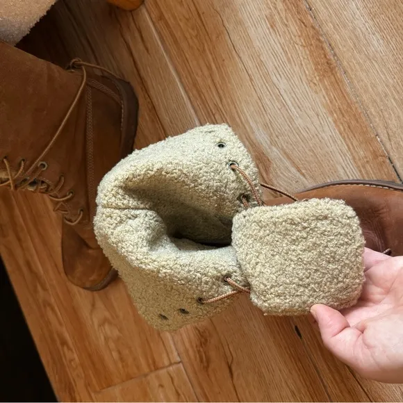 Timberland Brown Shearling-Lined Boots