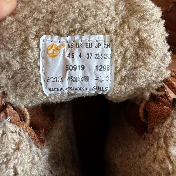 Timberland Brown Shearling-Lined Boots