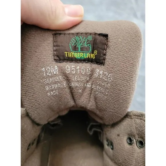 Timberland Eurohiker Brown Leather Ankle Hiking Boots Trail Mens Size US ‎ 12 M