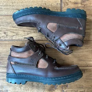 Timberland GTX Leather Moccasin Chukka Boots Brown Waterproof Hiking Women Sz 8