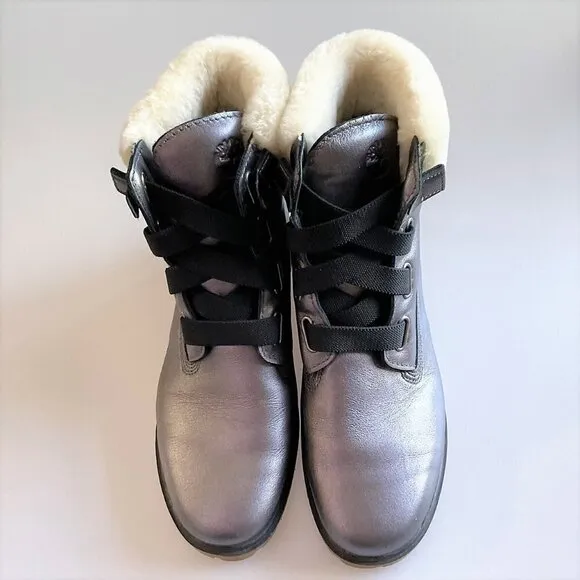 TIMBERLAND JAYNE METALLIC BOOTS LIKE NEW