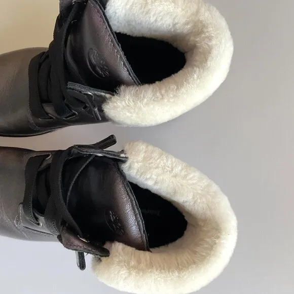 TIMBERLAND JAYNE METALLIC BOOTS LIKE NEW