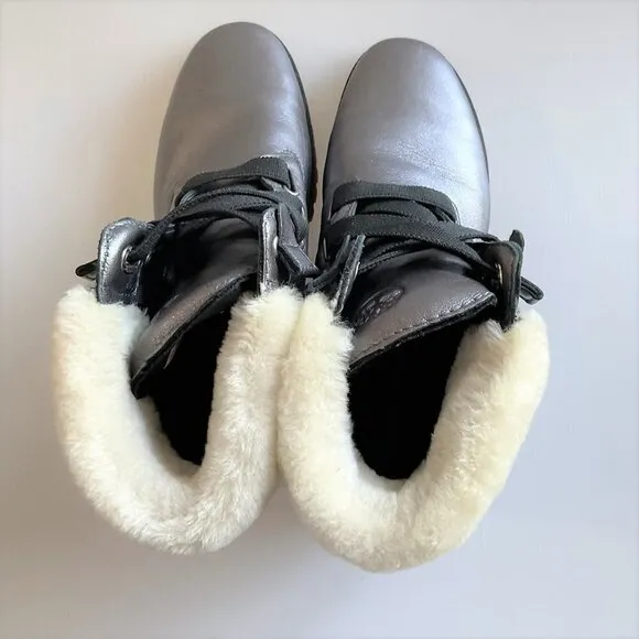 TIMBERLAND JAYNE METALLIC BOOTS LIKE NEW