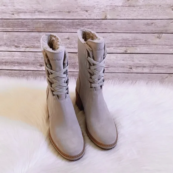 Timberland Sienna High Waterproof Taupe Mid Boots