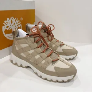 Timberland TBL Edge EK  Mid Men’s Hiking Boots Shoes White Beige Nubuck