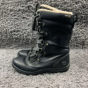 Timberland Women's Mount Hope Leather &amp; Fabric Waterproof Snow Boots 8709R SZ 8