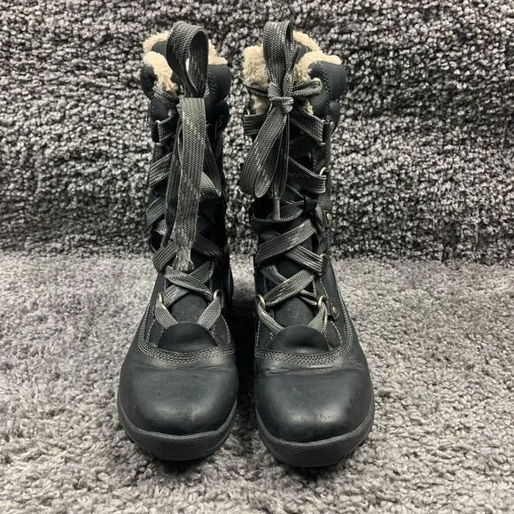 Timberland Women's Mount Hope Leather &amp; Fabric Waterproof Snow Boots 8709R SZ 8