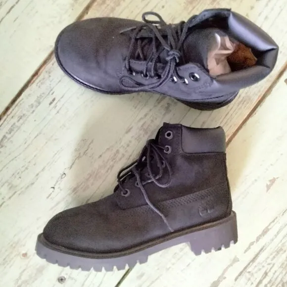 Timberland Boys Hiking Boots Size 13 Black