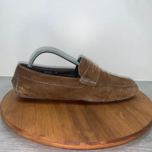 To Boot New York Men’s 8 Adam Derrick Penny Driver Loafer Shoe Brown Suede 20081