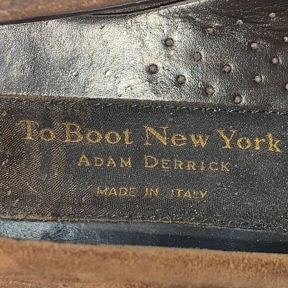 To Boot New York Men’s 8 Adam Derrick Penny Driver Loafer Shoe Brown Suede 20081