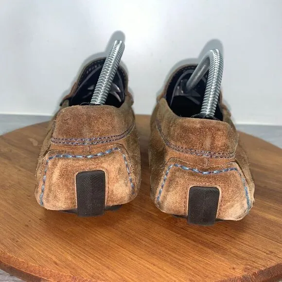 To Boot New York Men’s 8 Adam Derrick Penny Driver Loafer Shoe Brown Suede 20081