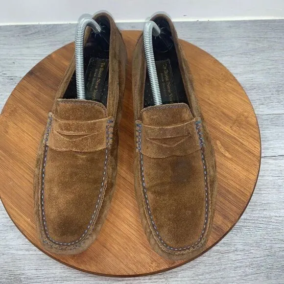 To Boot New York Men’s 8 Adam Derrick Penny Driver Loafer Shoe Brown Suede 20081
