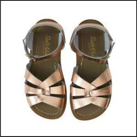 TODDLER GIRLS SALT WATER SANDALS ROSE GOLD SIZE 6 NEW