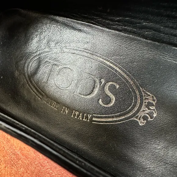 Tod's Black Patent Leather Loafers Size 37