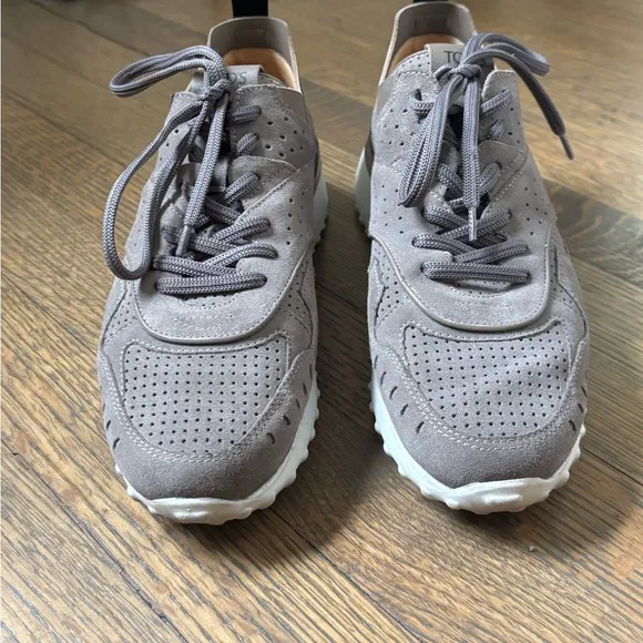 Tod's Gray Suede Sneakers