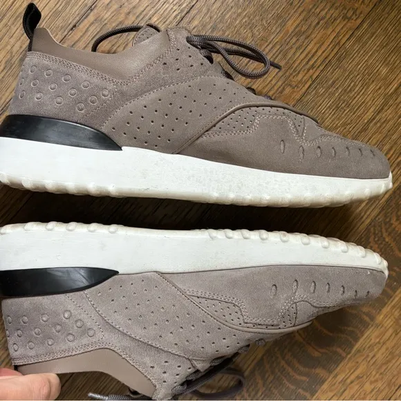 Tod's Gray Suede Sneakers