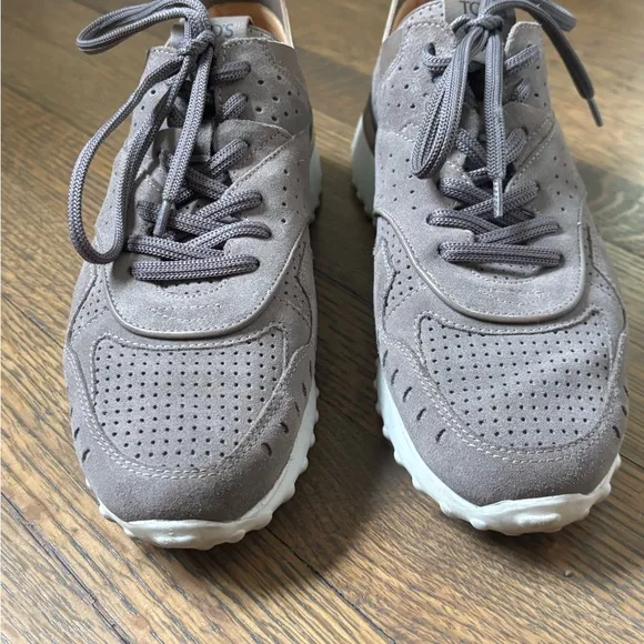 Tod's Gray Suede Sneakers