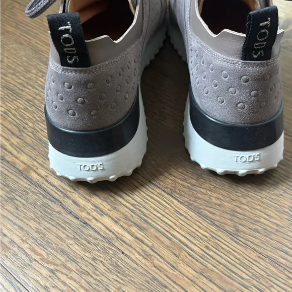 Tod's Gray Suede Sneakers