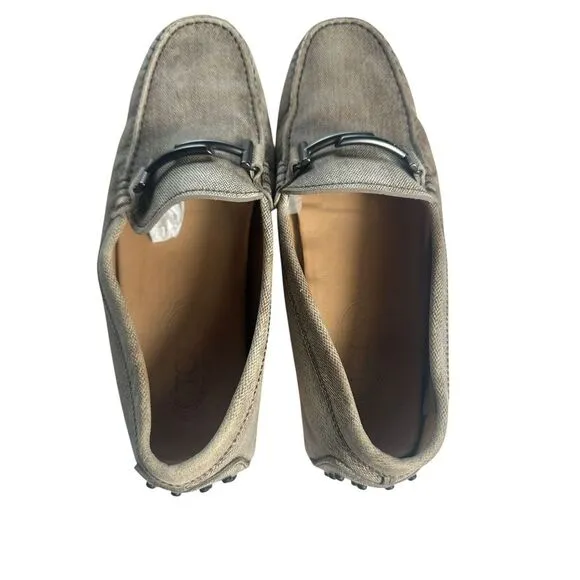 Tod's‎ Horsebit Driving Loafers Air 7.5 Brown Leather Rounded Toe Men's #S120-6