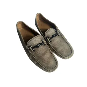 Tod's‎ Horsebit Driving Loafers Air 7.5 Brown Leather Rounded Toe Men's #S120-6