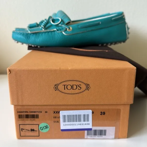 TOD'S Turquoise Loafers