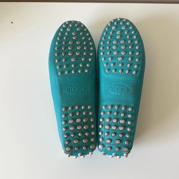 TOD'S Turquoise Loafers