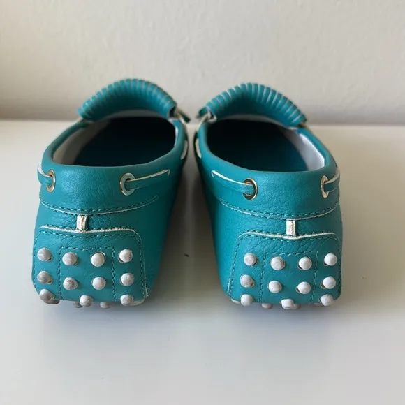 TOD'S Turquoise Loafers