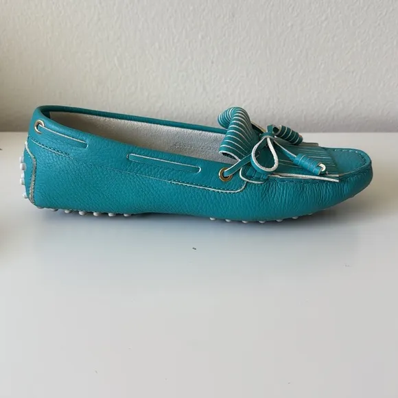 TOD'S Turquoise Loafers