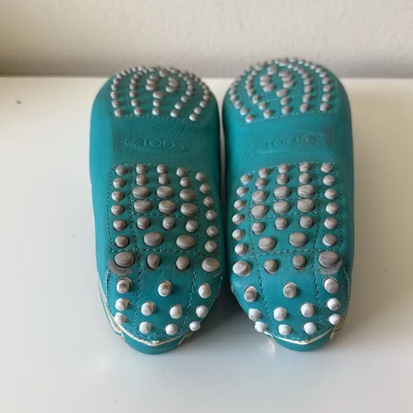 TOD'S Turquoise Loafers