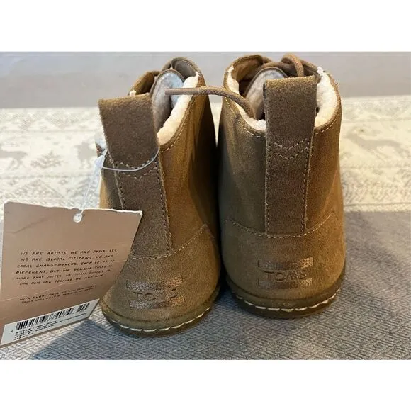 TOMS Toffee Suede Faux Shearling Men's Botas